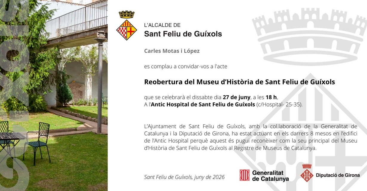 Portes Obertes: aquest dissabte a la tarda s'obre oficialment el Museu d'Història després de les obres.
